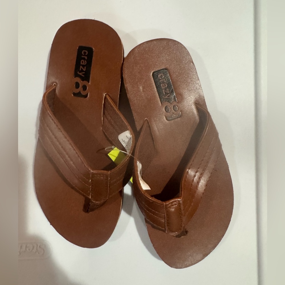 Crazy 8 Brown Kids Sandals size 12-13 NWT